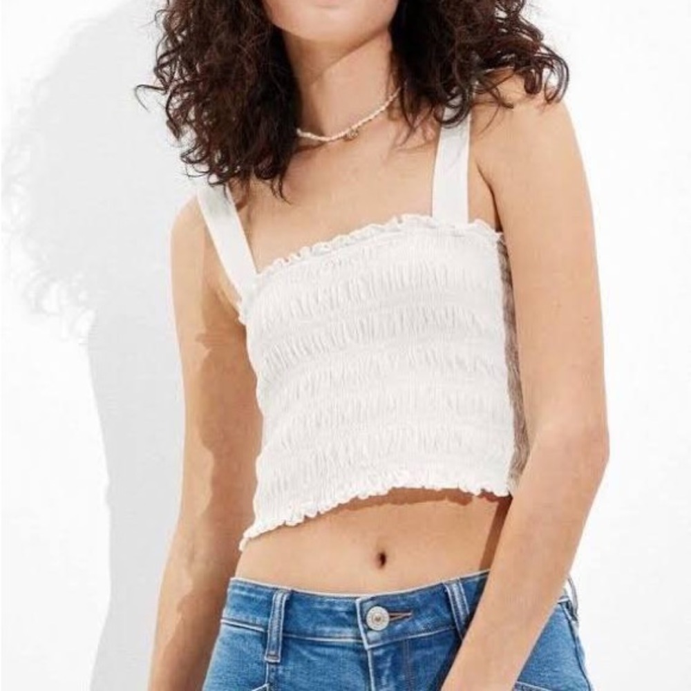 American Eagle Ruffle Tank Top